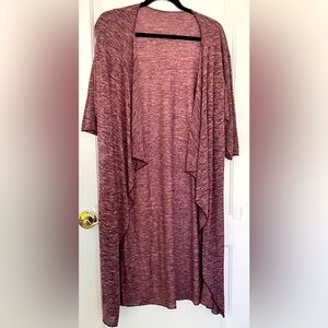 LuLaRoe Shirley size L
Open Front Plum Cardigan kimono